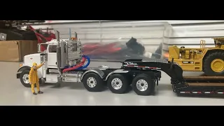 First Gear 1/50 Peterbilt 367 with Lowboy trailer | Unboxing