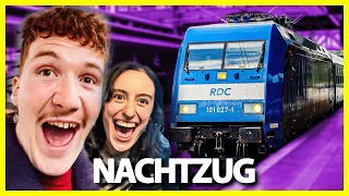 Wir fahren das erste Mal mit einem Nachtzug