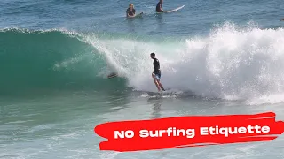 NO SURFING ETIQUETTE: Part 1- Snowballing, Drop ins and Running over people.