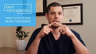 What to do if you broke your finger