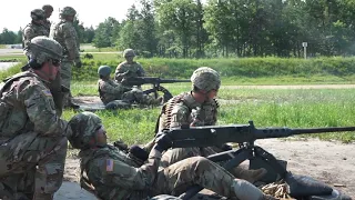 Soldiers conducted zero and range qualification for the M2 .50 Caliber Machine gun.