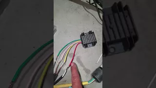 How to wire a 4 wire voltage regulator rectifier