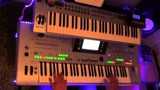 abba , gime gime gime COVER played on Tyros 3 with organ sounds