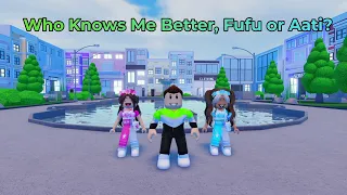 Who Knows ME Better AATI VS FUFU 😎🤩 - Roblox Trend 2022 | HK Gamer Bros