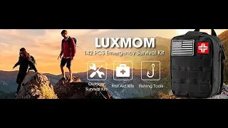 LUXMOM Emergency Survival Kit and First Aid Kit