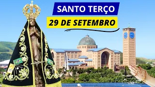 SANTO TERÇO DE APARECIDA DE HOJE - 29/09/2023 | MISTÉRIOS DOLOROSOS | TERÇO DE APARECIDA HOJE SEXTA