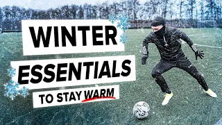 How to STAY WARM during winter - footballer's edition