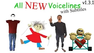 All NEW Voicelines with Subtitles (v1.3) | Baldi's Basics in Education and Learning