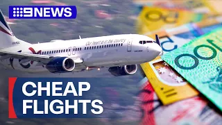 International airfare prices drop, according to new data | 9 News Australia
