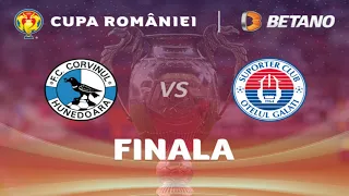 🔴LIVE🔴Cupa României - Finala 🔴Corvinul Hunedoara 2-2 Oțelul Galați 🔴 ( 3-2 pen )