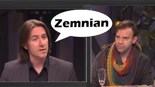 Caleb and Lady DeRogna speak Zemnian but its actually Zemnian Cr2 e99