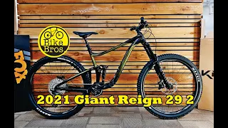 2021 Giant Reign 29 2 close ups, highlights and specifications