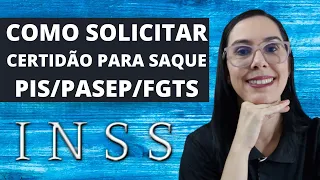 Certidão para Saque PISPASEPFGTS