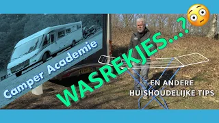 CAMPER ACADEMIE | Wasrekjes en andere "huishoudelijke" tips