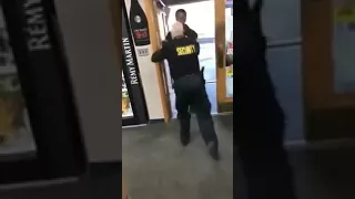 Security Guard Takes his JOB To SERIOUS