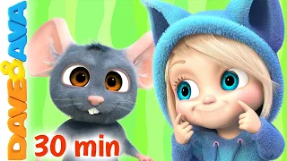 🐭 Hickory Dickory, Ding Dong Bell & More Nursery Rhymes & Baby Songs | Kids Songs by Dave and Ava 🐭