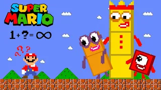 Mario vs the Numberblocks 1 2 3 mix level up | Game Animation