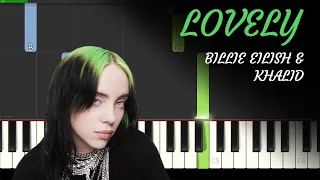 Lovely - Billie Eilish & Khalid | EASY Piano Tutorial