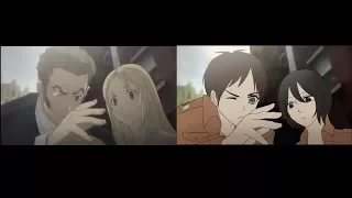 [MAD] Attack On Titan x Bacanno OP Parody Side by Side Comparison