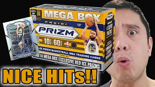 2022-23 Prizm Basketball Mega Box ..NICE HITS. Pulled some Top rookies RED Ice Prizms