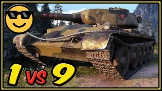 T-54 first prototype - 1 vs 9 - 12 Kills - World of Tanks Gameplay