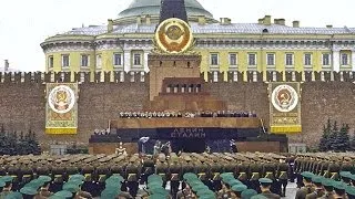Военный Парад 1961г. в Москве прошел под лозунги "Могущество страны несокрушимо" Кинохроника