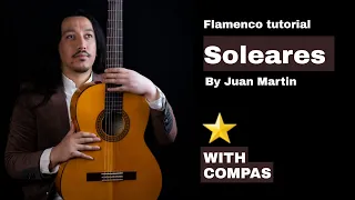 Soleares tutorial by Juan Martin From "El Arte Flamenco de la Guitarra" With Compas #flamencolessons