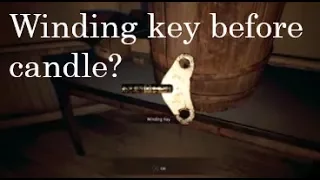 Resident Evil 7 - Taking out the "Winding Key" before putting the candle on the cake?