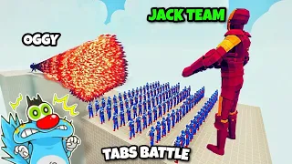 JACK 100x CAPTAIN AMERICA + GIANT IRONMAN vs OGGY EVERY GODS - Totally Accurate Battle Simulator