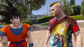 GTA 5 - Goku's Birthday Party With Michael Franklin And Trevor!