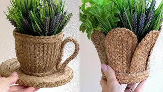 5 AMAZING DECOR IDEAS / 5 Jute craft ideas