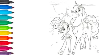 Nella the Princess Knight coloring pages | Coloring Book | Раскраска | Нелла, Отважная Принцесса