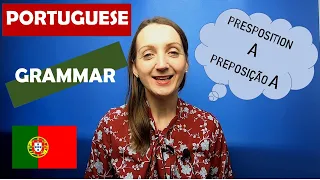 Learn preposition a. European Portuguese for beginners (EN, PT subtitles).