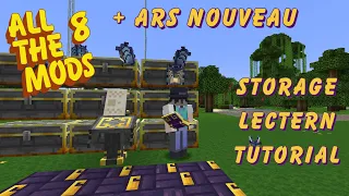 Minecraft in a Hurry - Ars Nouveau Storage Lectern Explained + wireless storage remote