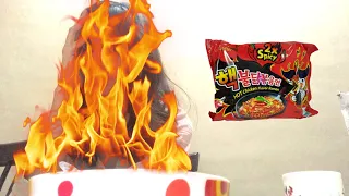 coping up after I ate fire noodles (fire noodle challenge) 🔥🔥