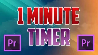 Premiere Pro CC : How to Add a Timer to a Video