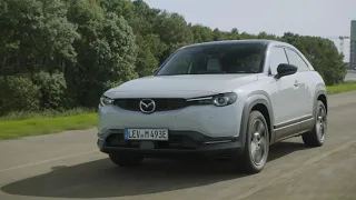 2020 All-New Mazda MX-30 in Ceramic White Driving Video