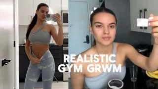 Gym GRWM Vlog: Outfit + Slick Back Ponytail Hair Tutorial