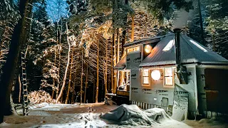 First Winter Storm at Remote Off-Grid Cabin + Small Town Holiday Life