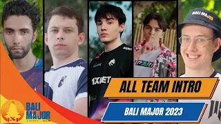 All 12 Team Intro | Play Off | Bali Major 2023