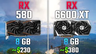 AMD RX 580 vs RX 6600 XT | Test in 5 Games