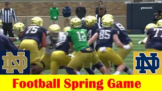 Team Blue vs Team Gold, 2024 Notre Dame Football Spring Game