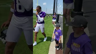 Justin Jefferson is ready for practice 🏈