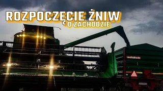 😎✓Rozpoczęcie żniw o zachodzie✓🥵 Zdążyć przed deszczem!?😱Firma ADAMSCY✓😎