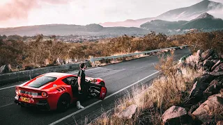 Driving The Ferrari F12 TDF Up An Active Volcano!
