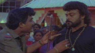 Big Boss Telugu Movie || Chiranjeevi Fight with Tanikela Bharani Action Scene || Chiranjeevi, Roja