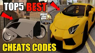 gta san andreas top 5 best cheat codes PC all important list HD 2022