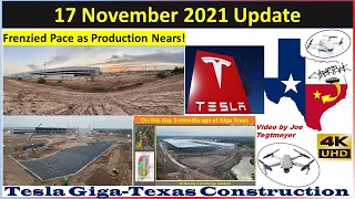 Tesla Gigafactory Texas 17 November 2021 Cyber Truck & Model Y Factory Construction Update (07:40AM)