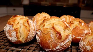 Pünktlich zum Frühstück - schnelle Brötchen über Nacht / Bread for Breakfast: Overnight Rolls