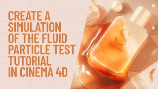 Cinema 4D Tutorial   Create a Simulation of the Fluid Particle Test